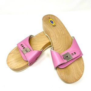 Dr. Scholl’s Original Wooden Sandal with buckle size 7